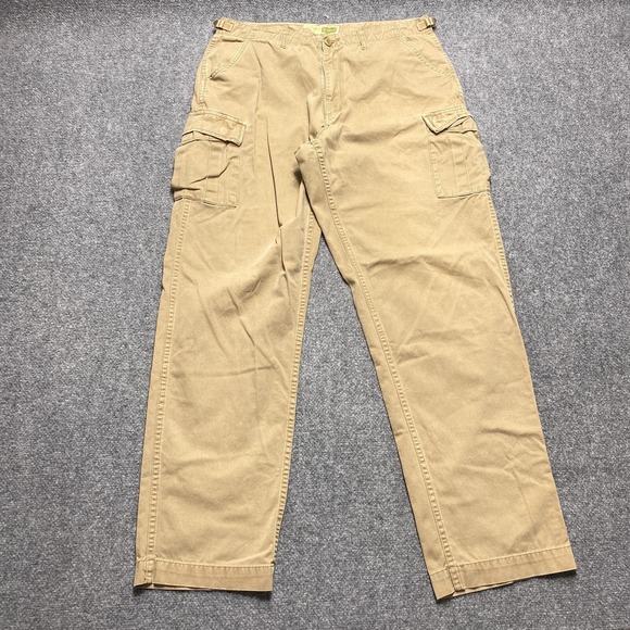 Cabela's Other - Cabelas Pants Men 38x36 Beige Cargo Pocket Straight Hiking Fishing